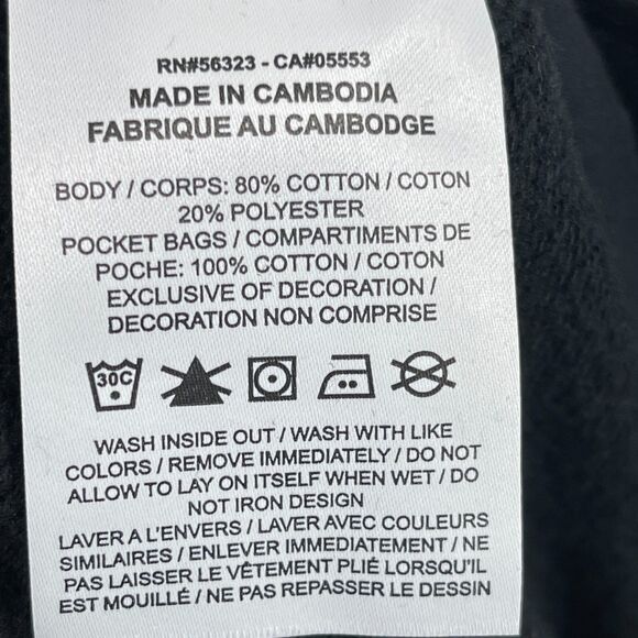 Nike Sportswear Jogger Pants Womens Medium Black Swoosh Fleece Lined Drawstring - Picture 4 of 12